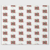 Cute slapende hond cadeaupapier (Vlak)