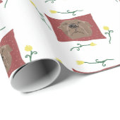 Cute slapende hond cadeaupapier (Rol Hoek)
