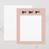 Cute slapende kattenpatroon II Notitieboek (Voorkant / Achterkant)