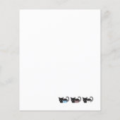 Cute slapende kattenpatroon II Notitieboek (Achterkant)