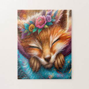 Cute Slaping Baby Fox Legpuzzel