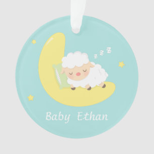 Cute Slaping Baby Lamb Kinder Nursery Room Decor Ornament