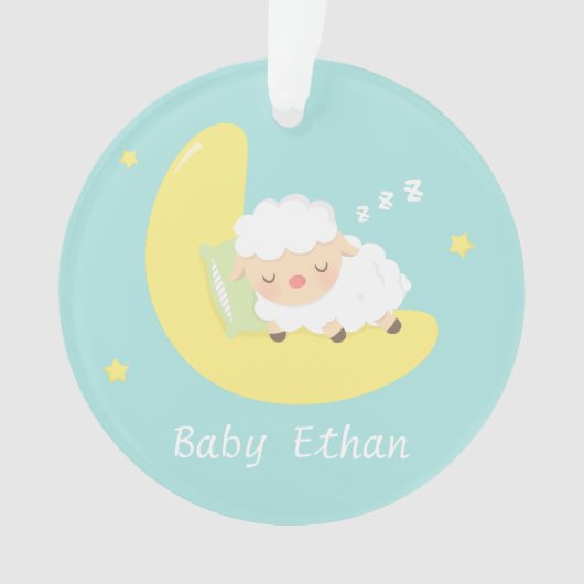 Cute Slaping Baby Lamb Kinder Nursery Room Decor Ornament (voorkant)