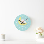 Cute Slaping Baby Lamb Kinder Nursery Room Decor Ronde Klok (Huis)