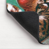 Cute Slaping Baby Ocelot Kitten Muismat (Hoek)