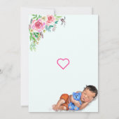 Cute Slaping Baby shower Invitation (Achterkant)