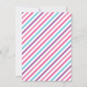 Cute Slaping Baby Unicorn Baby shower Kaart (Achterkant)