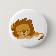 Cute Slaping Cartoon Lion