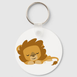 Cute Slaping Cartoon Lion Sleutelhanger