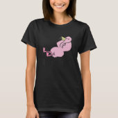 Cute Slaping Flamingo Good bij Naps Flamingo T-shirt (Voorkant)