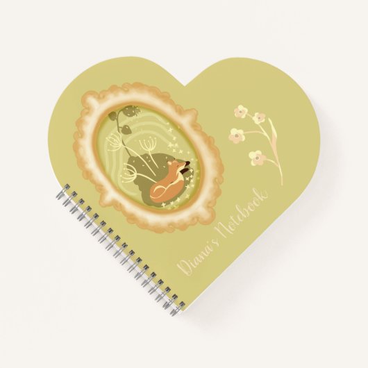 Cute Slaping Fox Custom Notitieboek (Voorkant)