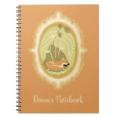Cute Slaping Fox Custom Notitieboek (Voorkant)