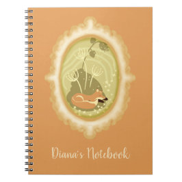 Cute Slaping Fox Custom Notitieboek