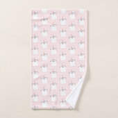 Cute Slaping Kitty Cat Pattern Bad Handdoek (Handdoek)