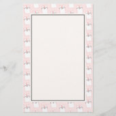 Cute Slaping Kitty Cat Pattern Briefpapier (Voorkant)