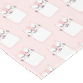 Cute Slaping Kitty Cat Pattern Tafelkleed (Gekanteld)