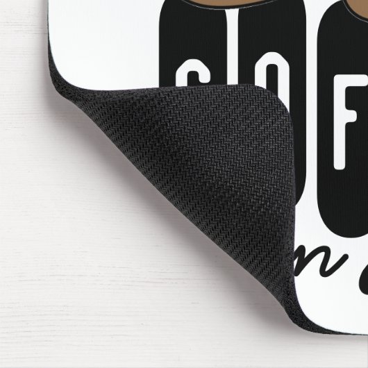 Cute Slaping Koffee Quote Muismat (Hoek)