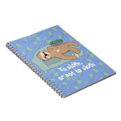 Cute Slaping met lui tropisch Oerwoud Notitieboek (Rechterzijde)