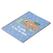 Cute Slaping met lui tropisch Oerwoud Notitieboek (Linkerzijde)