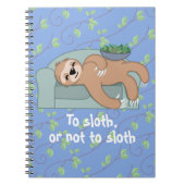 Cute Slaping met lui tropisch Oerwoud Notitieboek (Voorkant)