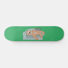Cute Slaping met lui tropisch Oerwoud Persoonlijk Skateboard