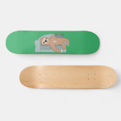 Cute Slaping met lui tropisch Oerwoud Persoonlijk Skateboard (Horizontaal)