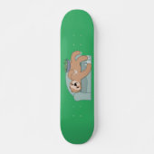 Cute Slaping met lui tropisch Oerwoud Persoonlijk Skateboard (Voorkant)