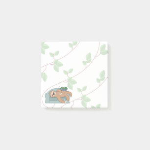 Cute Slaping met lui tropisch Oerwoud Post-it® Notes