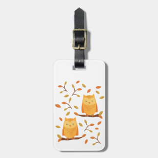 Cute Slaping Owamens Najaar 🦉 Bagagelabel