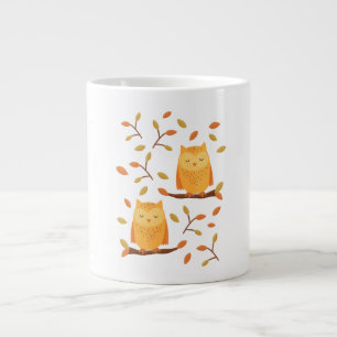 Cute Slaping Owamens Najaar 🦉 Grote Koffiekop