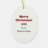 Cute Slaping Penguin Persoonlijke Kerstmis Keramisch Ornament (Achterkant)