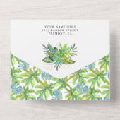 Cute Slaping SlotkboardBaby shower All In One Uitnodiging (Achterkant)