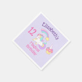 Cute Slaping Unicorn met kleurrijke Shootster Servet (Hoek)