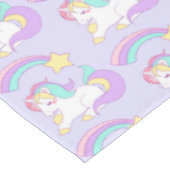 Cute Slaping Unicorn met kleurrijke Shootster Tafelkleed (Gekanteld)
