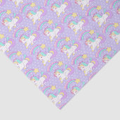 Cute Slaping Unicorn met kleurrijke Shootster Tissuepapier (Detail)