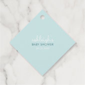 Cute Slaping Whale Baby shower Bedankjes Labels (Achterkant)