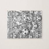 Cute Slavic Folk Art Nesting Dolls Adult Colour Legpuzzel (Horizontaal)