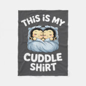 Cute Sleeng Bee This Is My Cuddle  Fleece Deken (Voorkant)