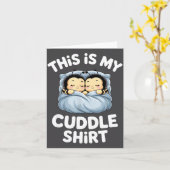 Cute Sleeng Bee This Is My Cuddle  Kaart (Gele Bloem)