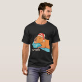 Cute Sleeng Capybara Napybara Pyjama Jongens Meisj T-shirt (Voorkant volledig)