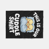 Cute Sleeng Ducks This Is Our Cuddle  Fleece Deken (Voorkant (Horizontaal))