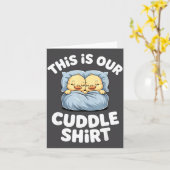 Cute Sleeng Ducks This Is Our Cuddle  Kaart (Gele Bloem)