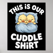 Cute Sleeng Ducks This Is Our Cuddle  Poster (Voorkant)