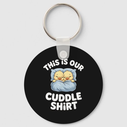 Cute Sleeng Ducks This Is Our Cuddle  Sleutelhanger (Voorkant)