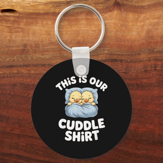 Cute Sleeng Ducks This Is Our Cuddle  Sleutelhanger (Voorkant)