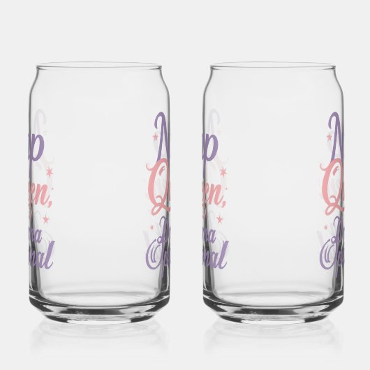 Cute Sleep Lover Anti-Drama Saying Blikvorm Glas (Rechts)