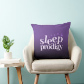 Cute Sleep Prodigy Word Art Kussen (Stoel)