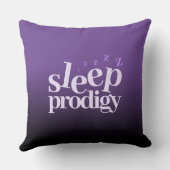 Cute Sleep Prodigy Word Art Kussen (Achterkant)