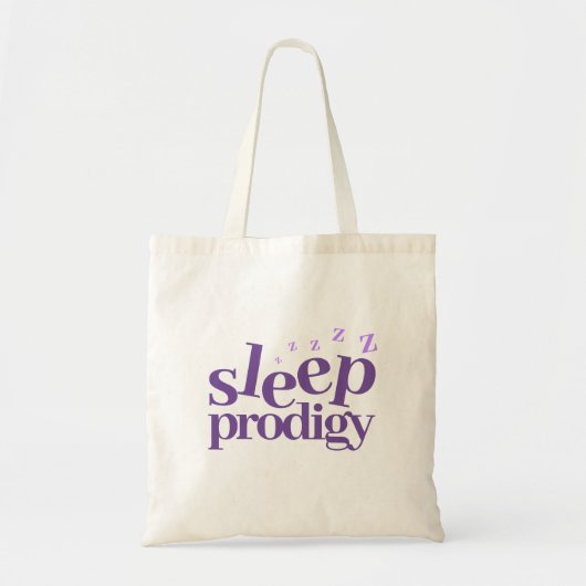 Cute Sleep Prodigy Word Art Tote Bag (Voorkant)