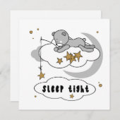 Cute Sleep Tight Teddy Bear Stars (Voorkant / Achterkant)